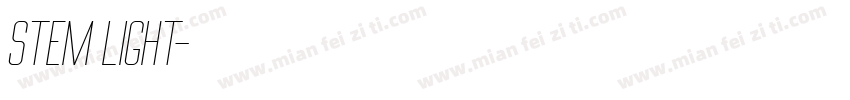 stem light字体转换